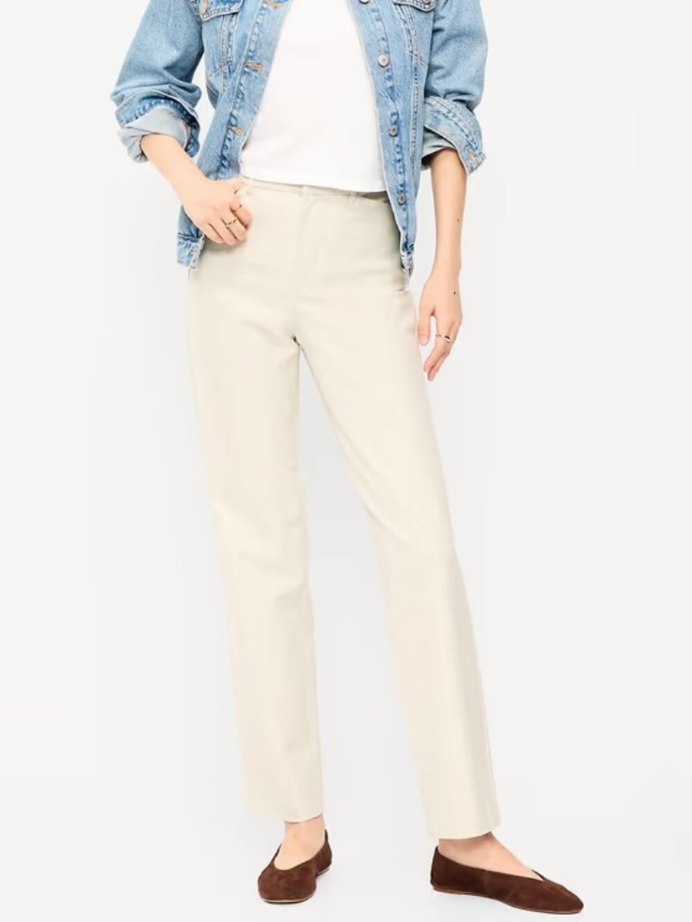 Old Navy High Rise Pixie Straight Pants NWT